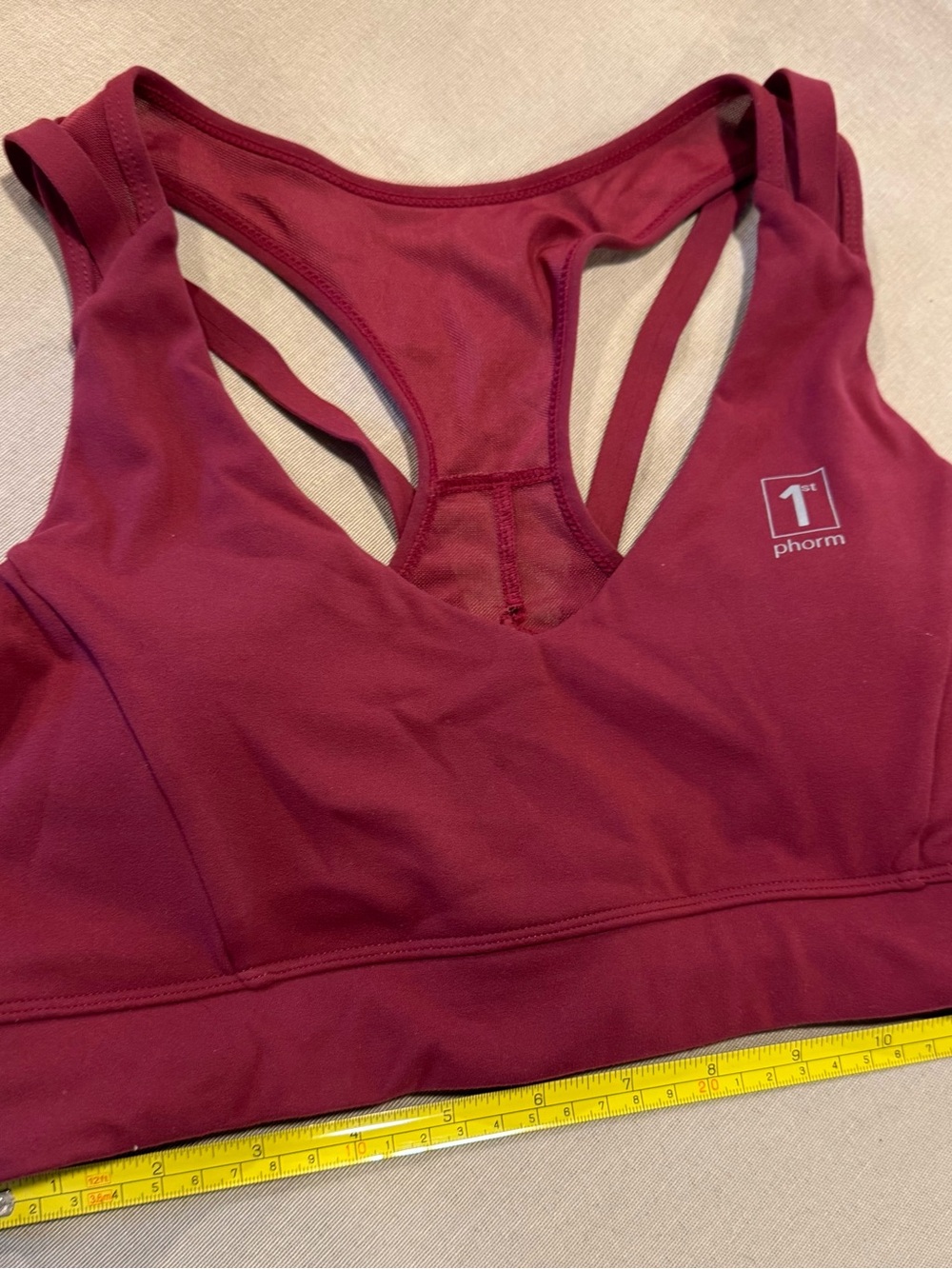 1st Phorm Women's Maroon High-Support Sports Bra